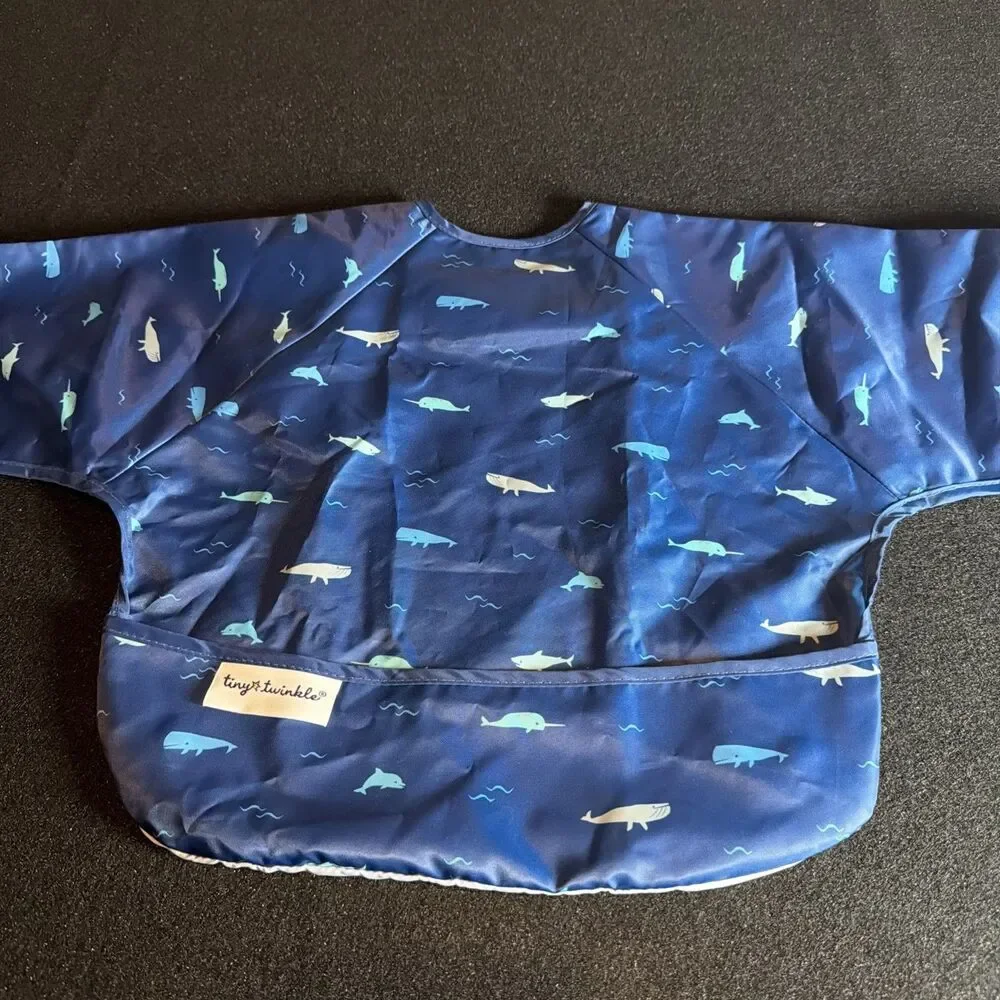 Tiny Twinkle Long Sleeve Bib for Babies & Toddlers | Waterproof Smock Bib -L
